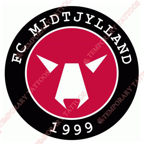 FC Midtjylland Customize Temporary Tattoos Stickers NO.8323